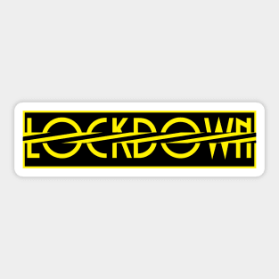 lockdown alert Sticker